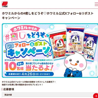 雪の宿ブランド詰め合わせ　10名 2026年4月26日締切 のイメージ