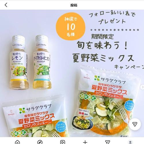 夏野菜ミックスサラダセット　10名 2026年7月6日締切 の懸賞イメージ