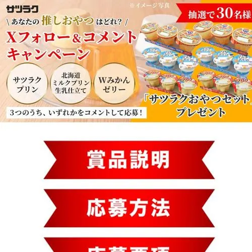 サツラクのおやつセット　30名 2026年9月30日締切 のイメージ