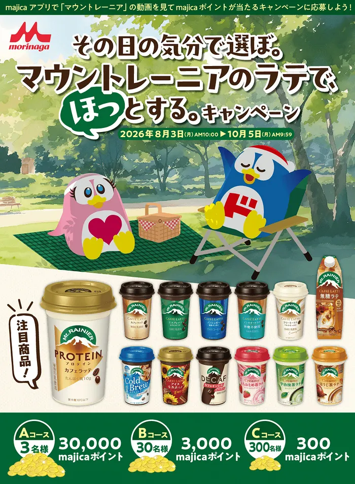 最大30,000majicaポイントが333名様に当たるキャンペーン の懸賞イメージ