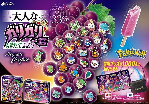 1,000名様にポケモン・ガリガリ君冒険グッズが当たるハガキ懸賞 の懸賞イメージ