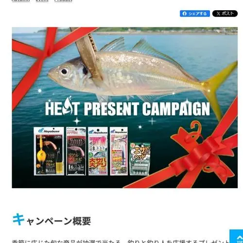 「堤防アジ仕掛」 セット　30名 2026年10月14日締切 の懸賞イメージ